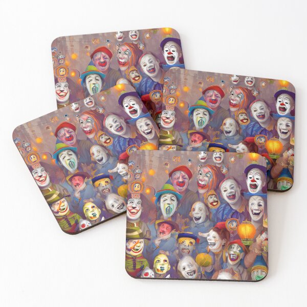 Item preview, Grotesque Clowns in a Medieval Town designed and sold by Fractal Journeys, etc. .