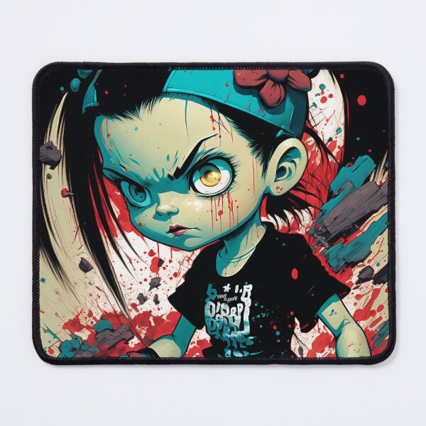 Item preview, Black Hair Punk Rock Schoolgirl Comic Art #19 designed and sold by Unicorn Trainwreck.