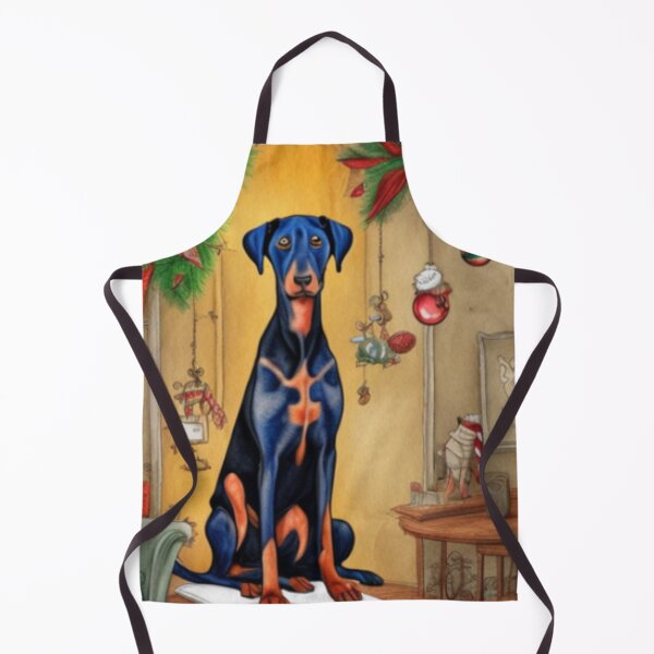 Item preview, Doberman Pinscher Dog Christmas Celebration 1 designed and sold by AnadAA.