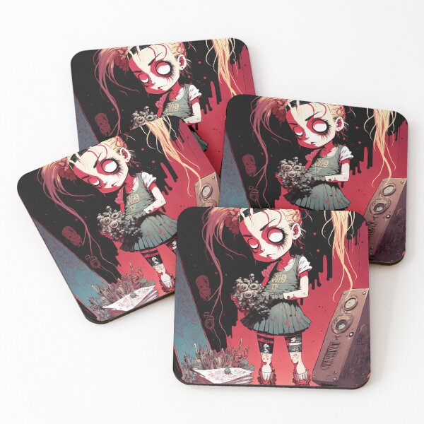 Item preview, Zombie Punk Rock Schoolgirl Comic Art #23 designed and sold by Unicorn Trainwreck.