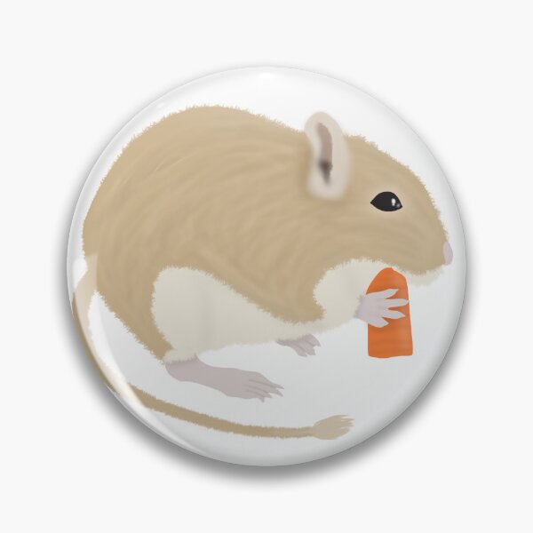 Item preview, Cute golden gerbil eating carrot  designed and sold by Becky-Marie.