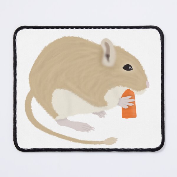 Item preview, Cute golden gerbil eating carrot designed and sold by Becky-Marie.