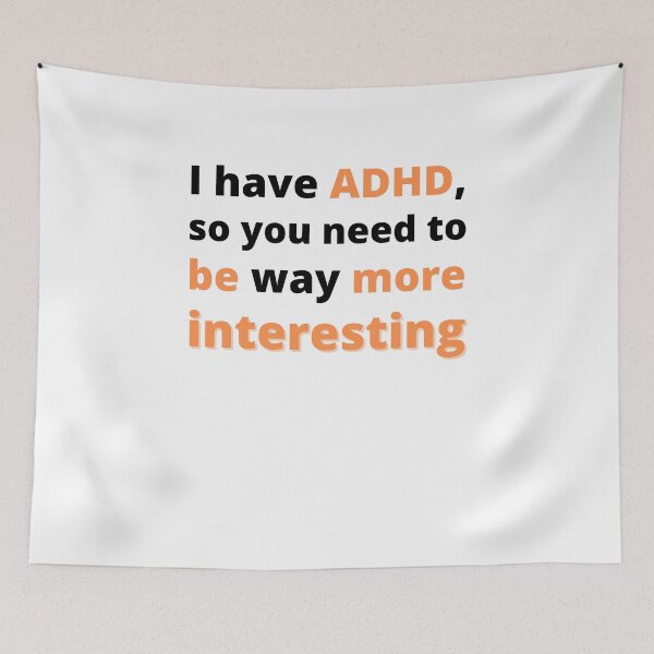 Item preview, ADHD Joke designed and sold by BuraxisQuotes.