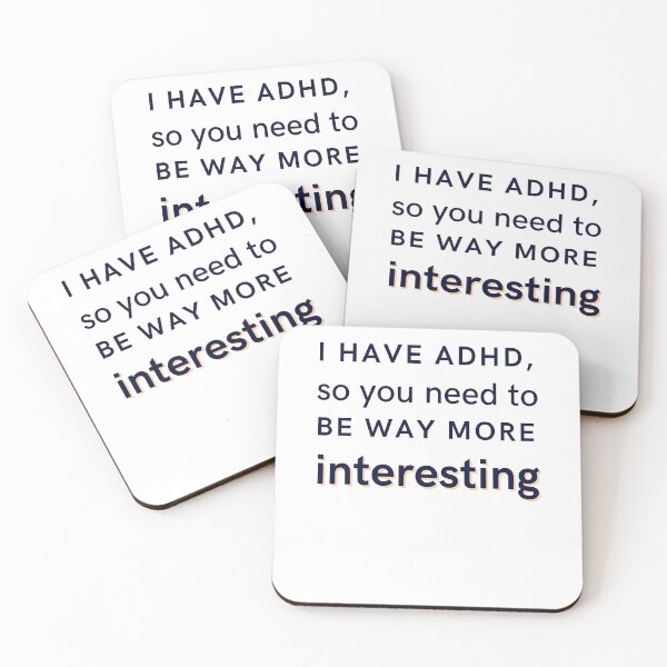 Item preview, ADHD Joke designed and sold by BuraxisQuotes.