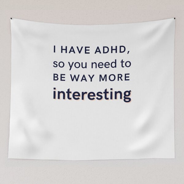 Item preview, ADHD Joke designed and sold by BuraxisQuotes.