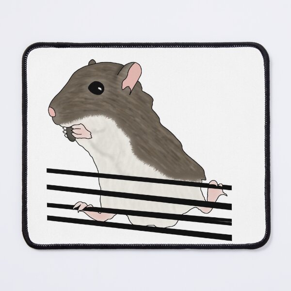 Item preview, Cute brown gerbil eating sunflower seeds  designed and sold by Becky-Marie.