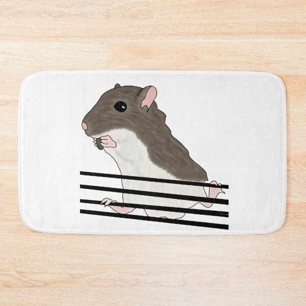 Item preview, Cute brown gerbil eating sunflower seeds  designed and sold by Becky-Marie.