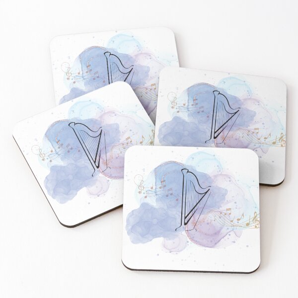 Item preview, harp design designed and sold by piesdesignart.
