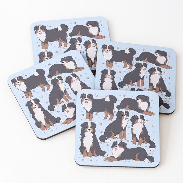 Item preview, Bernese Mountain Dog illustration pattern  designed and sold by Yarafantasyart.