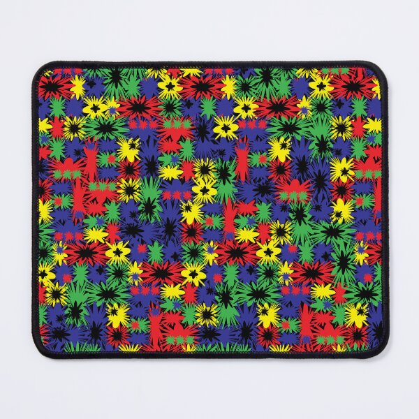 Item preview, Geometric, Pattern, Shapes, Lines, Modern, Abstract, Art, Efflorescent - Rainbow on Black - designed and sold by LucidLounger.