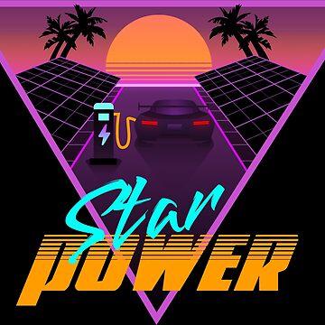 Artwork thumbnail, "Star Power" solar powered EV graphic by EVGuide