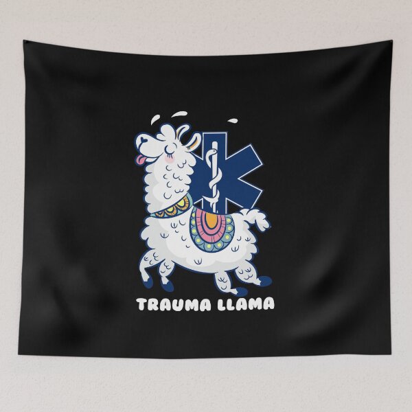 Item preview, Trauma llama ,llama, nurse, emt, paramedic, trauma, doctor, emergency room designed and sold by Life Shop.