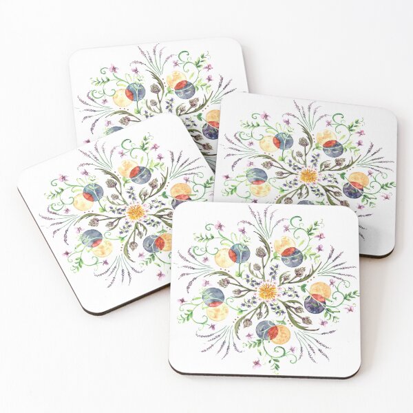 Item preview, Large May Watercolor Floral Mandala designed and sold by RojaBella.