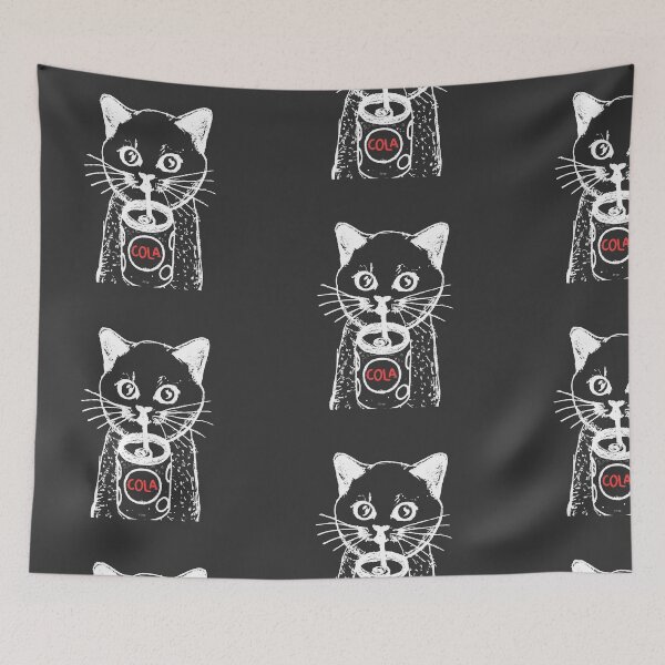 Item preview, Cat and Soda - White designed and sold by HarshBrown.