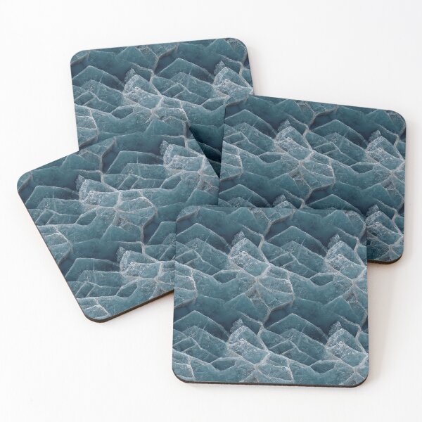 Item preview, Seamless background of beautiful turquoise cracked ice. designed and sold by NadiiaSemyroz.