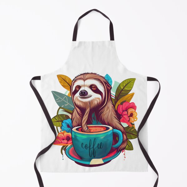 Item preview, Wise sloth having a cup of coffee designed and sold by MrBeerholder.