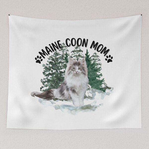 Item preview, Maine coon Cat mom cat themed pet parent gift designed and sold by JoeyGraceCatCo.