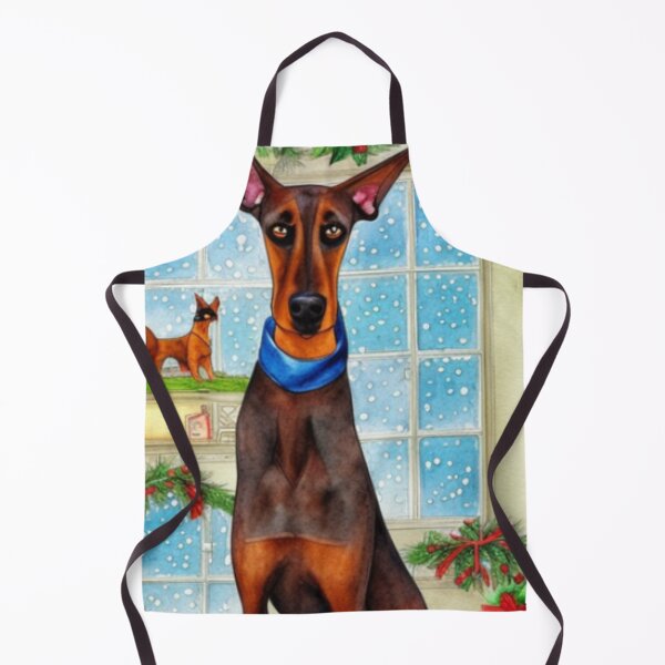 Item preview, Doberman Pinscher Dog Christmas Celebration 3 designed and sold by AnadAA.