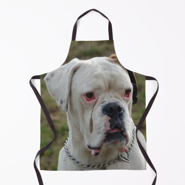 Item preview, Boxer Dog Puppy Curious, White Boxer Dog designed and sold by DesignVertex.