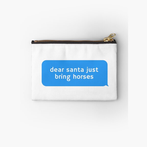 Item preview, Dear Santa Just Bring Horses bubble message designed and sold by thorfinnshop.