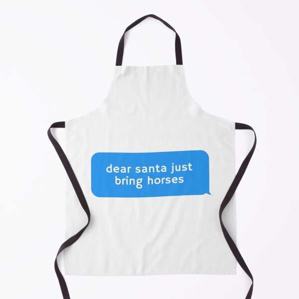 Item preview, Dear Santa Just Bring Horses bubble message designed and sold by thorfinnshop.