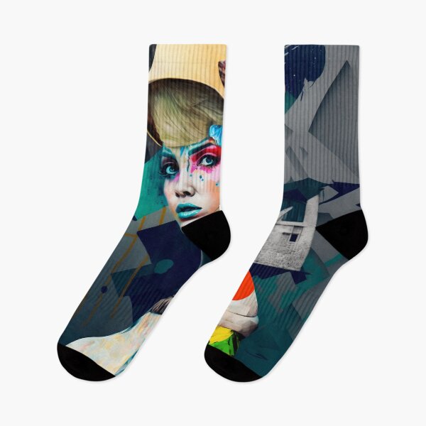 Item preview, Girl with yellow hat, Colorful Graffiti retro fashion designed and sold by vallverduDESIGN.