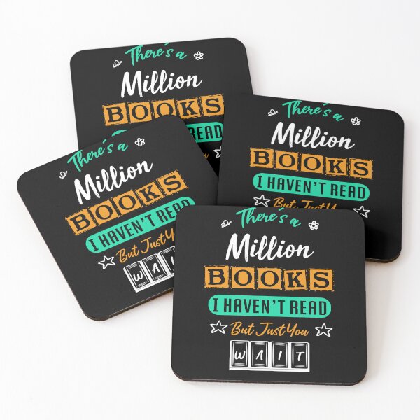 Item preview, there's a million books i haven't read but just you wait - bookaholic and bookworm designed and sold by Raiko-art.