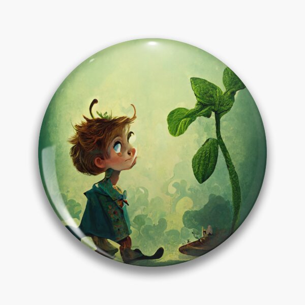 Item preview, Somewhat abstract image of Jack and a small Beanstalk designed and sold by liana campbell.