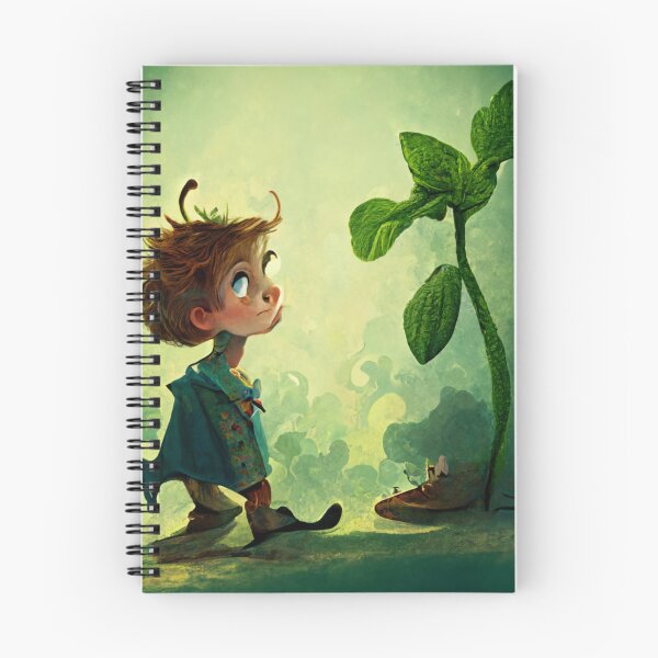 Item preview, Somewhat abstract image of Jack and a small Beanstalk designed and sold by liana campbell.