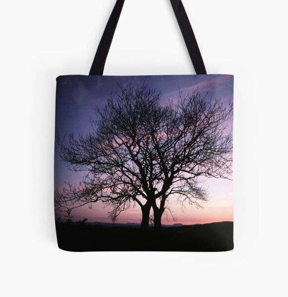 Two Trees embracing All Over Print Tote Bag