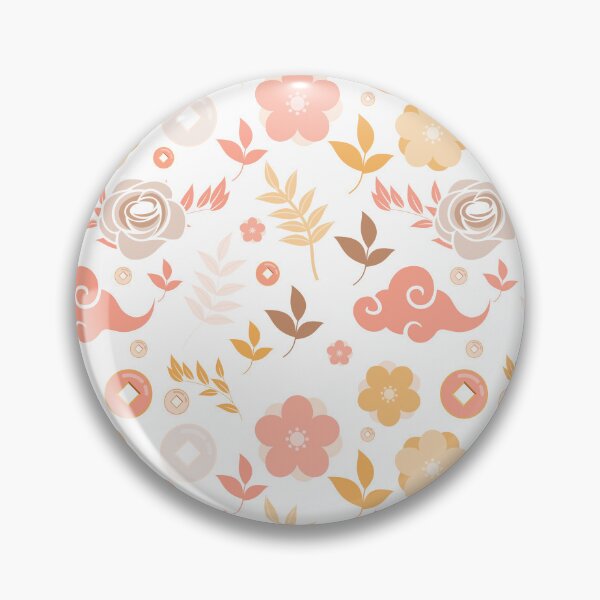 Aperçu de l'œuvre Pinceau floral sans couture avec feuille et fleur créée et vendue par Pattern1design.