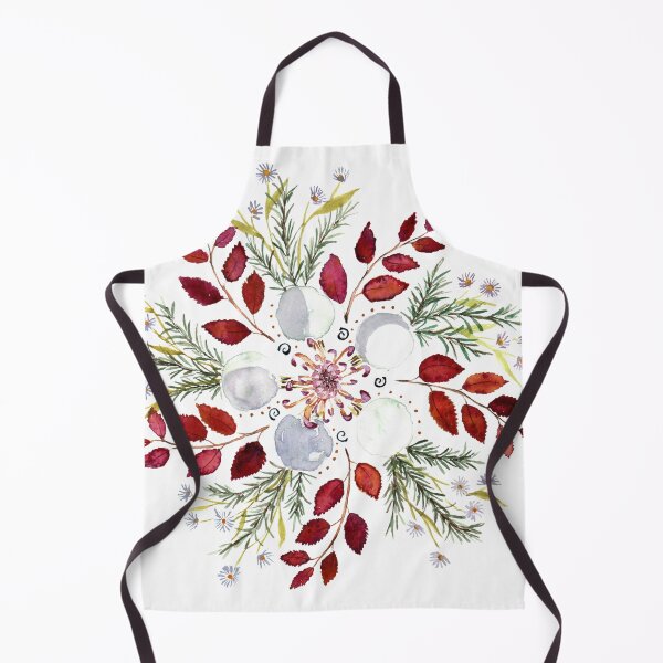 Item preview, Large Holiday Winter Watercolor Floral Mandala designed and sold by RojaBella.