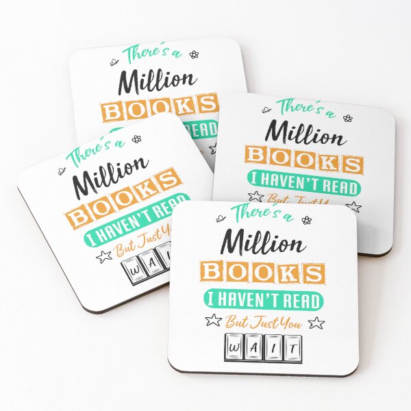 Item preview, there's a million books i haven't read but just you wait - bookaholic and bookworm designed and sold by Raiko-art.