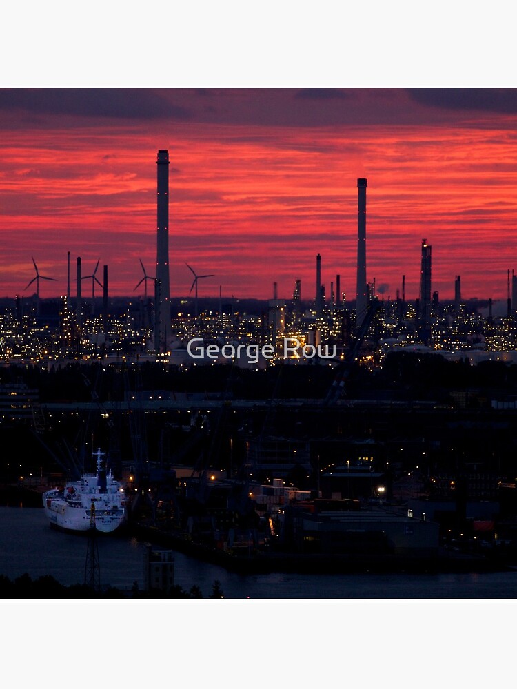 Rotterdam Harbour Skyline at Sunset, from Euromast by VeryIreland