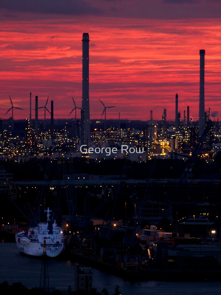 Rotterdam Harbour Skyline at Sunset, from Euromast by VeryIreland