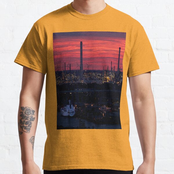 Rotterdam Harbour Skyline at Sunset, from Euromast Classic T-Shirt