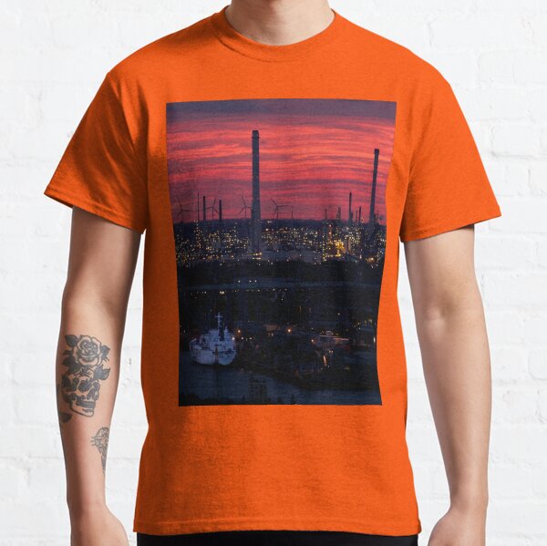 Rotterdam Harbour Skyline at Sunset, from Euromast Classic T-Shirt