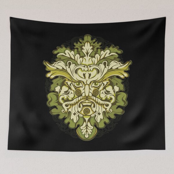 Item preview, Celtic Irish Green Man Scottish Pagan Folklore Mythology  designed and sold by BluePagan.