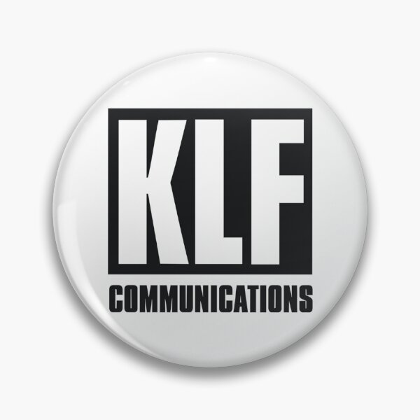 Item preview, KLF Communications (black bg, white letters)      designed and sold by DitsysVintage.