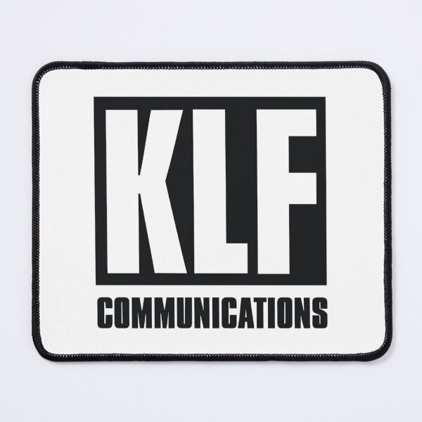 Item preview, KLF Communications (black bg, white letters)      designed and sold by DitsysVintage.