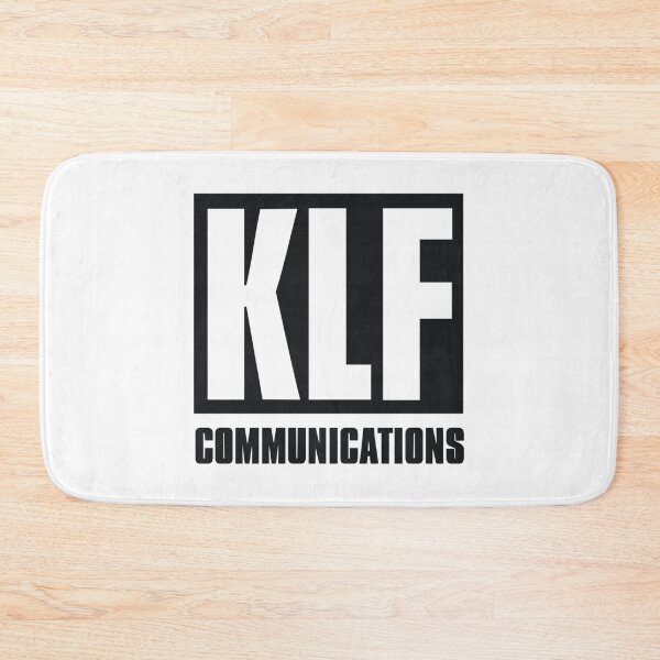 Item preview, KLF Communications (black bg, white letters)      designed and sold by DitsysVintage.