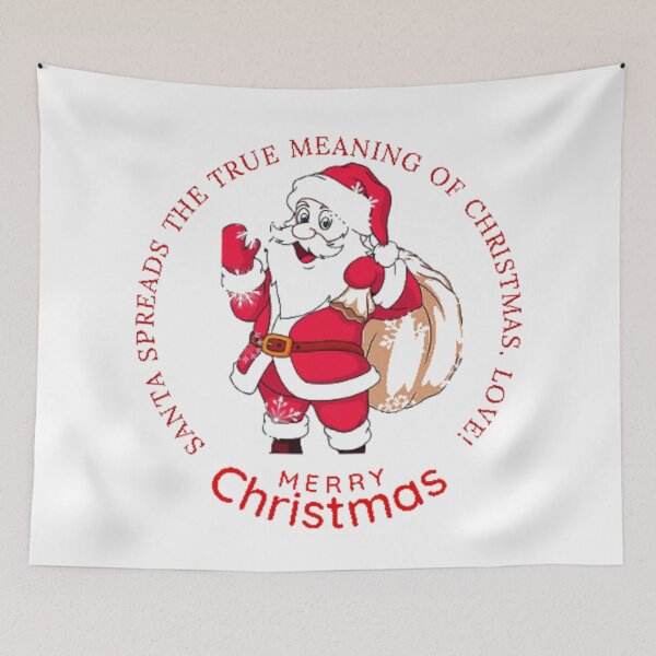 Item preview, Santa spreads the true meaning of Christmas. love! designed and sold by Chris Purdy.