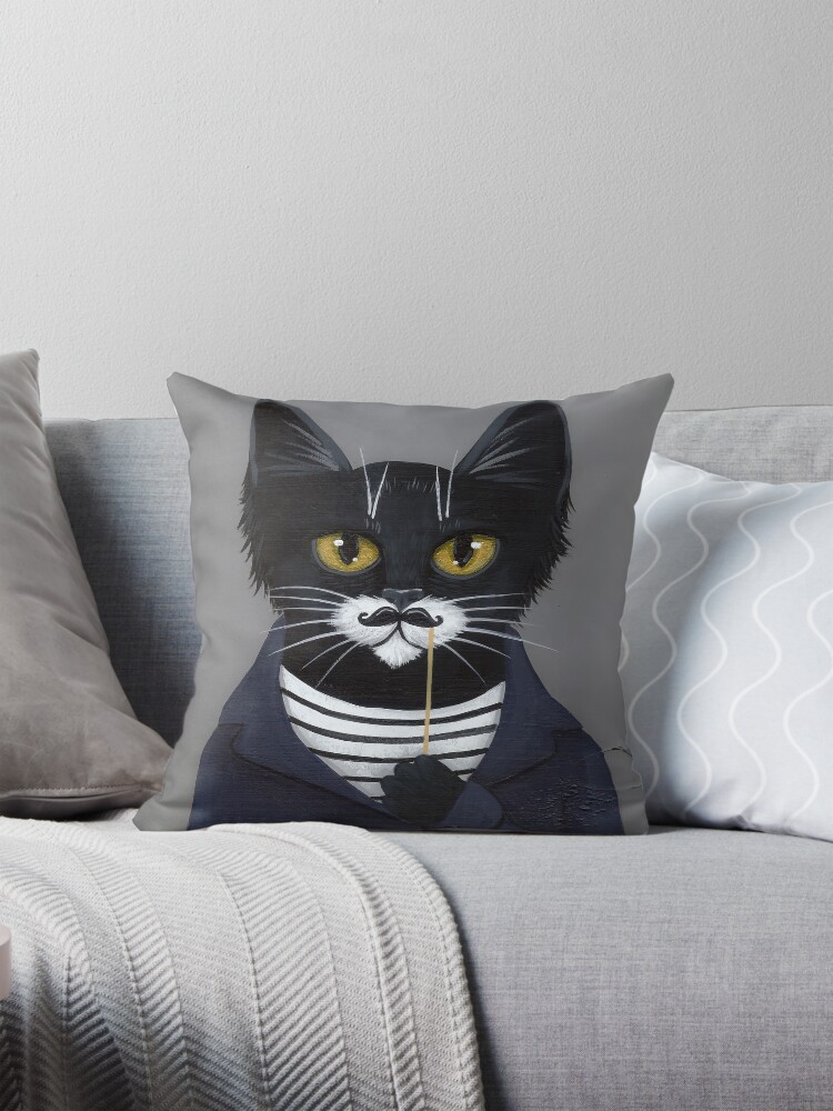 The Hipster Cat Pillow