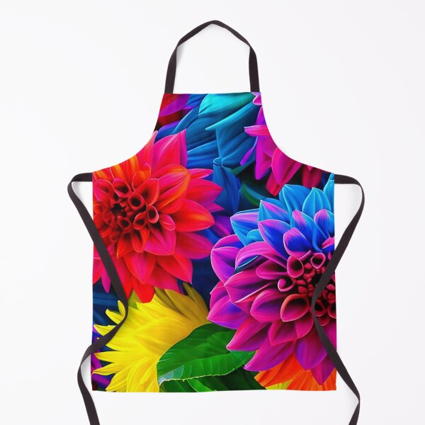 Item preview, Colorful Dahlia Flowers Wallpaper designed and sold by gramizzia.