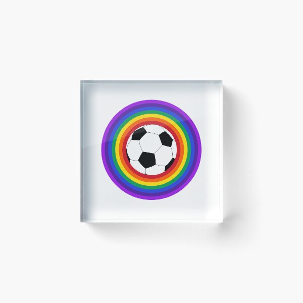 Item preview, LGBTQ Gay Pride Football Soccer Fan  designed and sold by The Junto Shop.