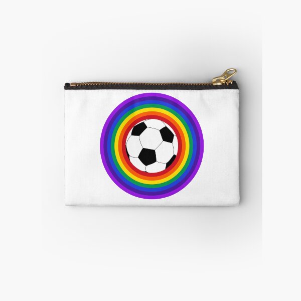 Item preview, LGBTQ Gay Pride Football Soccer Fan  designed and sold by The Junto Shop.