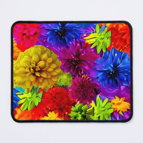 Item preview, Colorful Dahlia Flowers Wallpaper designed and sold by gramizzia.