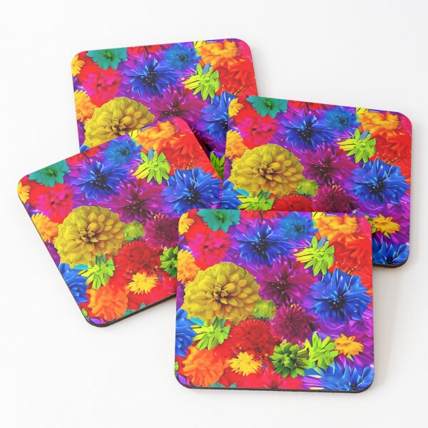 Item preview, Colorful Dahlia Flowers Wallpaper designed and sold by gramizzia.