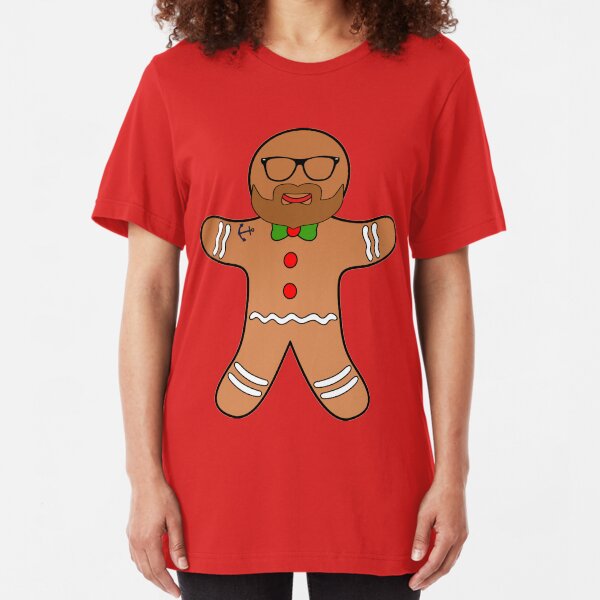 Girls T-Shirt Official Cookie Tester Gingerbread Man Happy Kids Boys