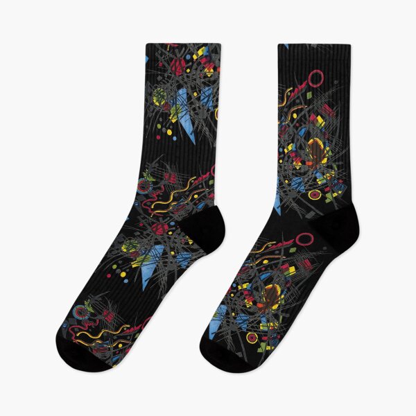 Item preview, Black Green Yellow Blue Red Abstract Lines Kandinsky designed and sold by Brasilia.